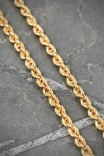 Cadena Lazo 9.3gr / 65cm / 3.7mm — Oro Amarillo