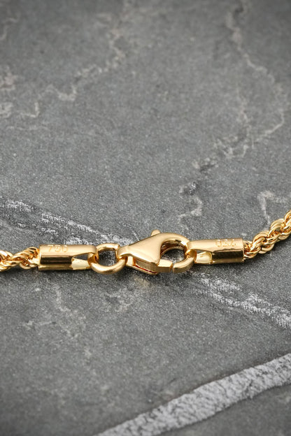 Cadena Lazo 3gr / 45cm / 2.1mm — Oro Amarillo