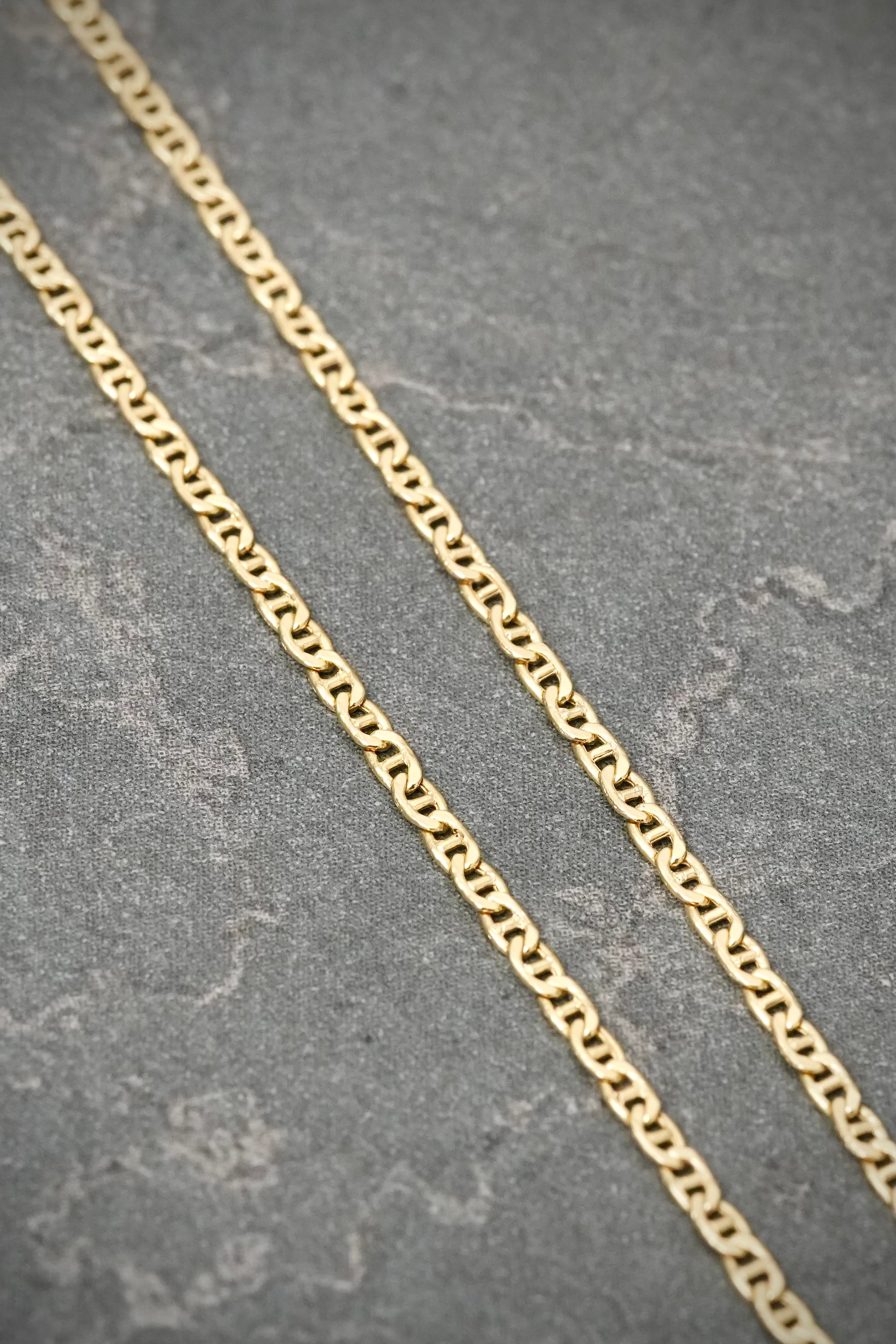 Cadena Escalera 1.25gr / 45cm / 1.5mm — Oro Amarillo
