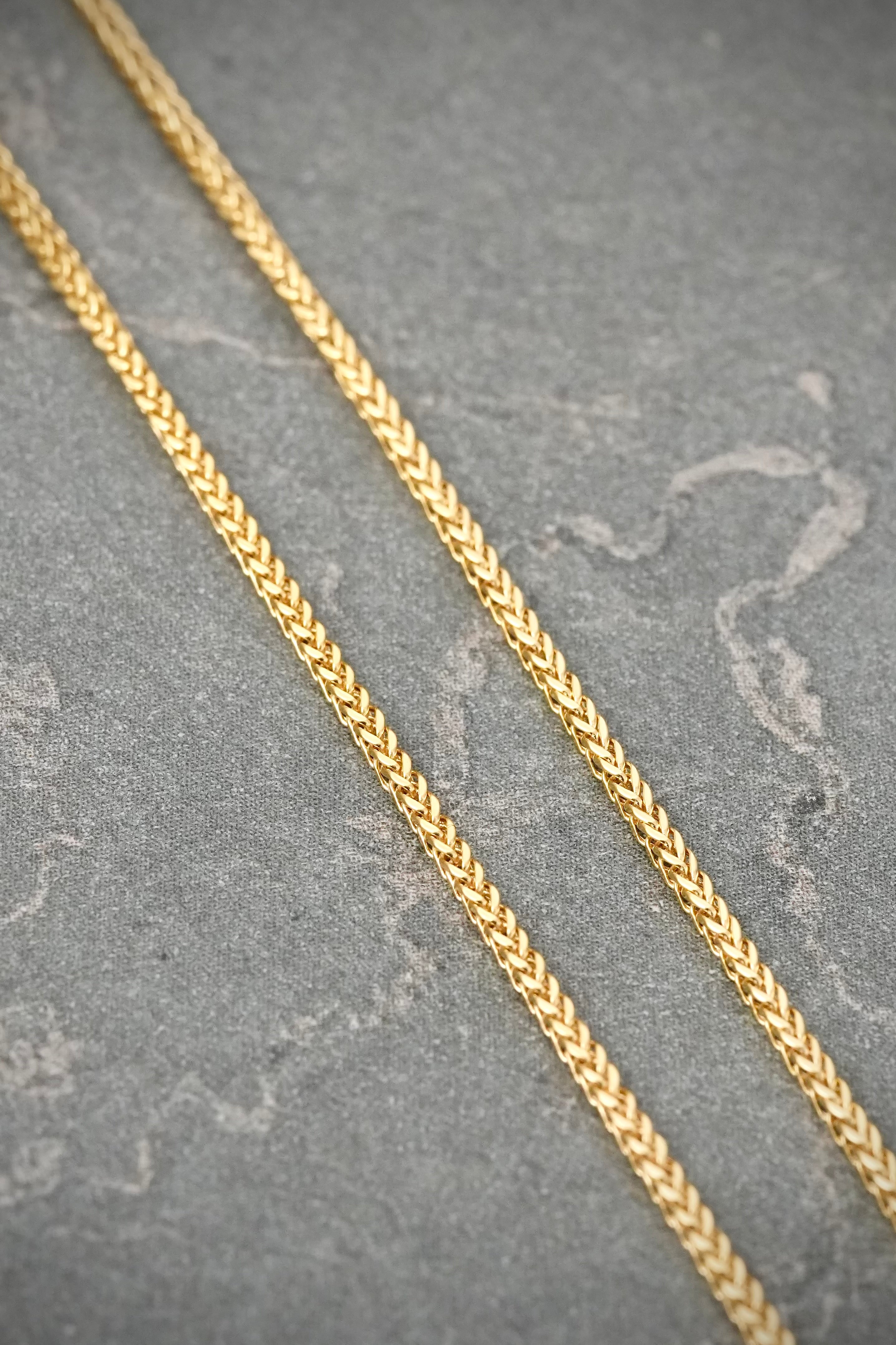 Cadena Franco 1.45gr / 45cm / 1.2mm — Oro Amarillo