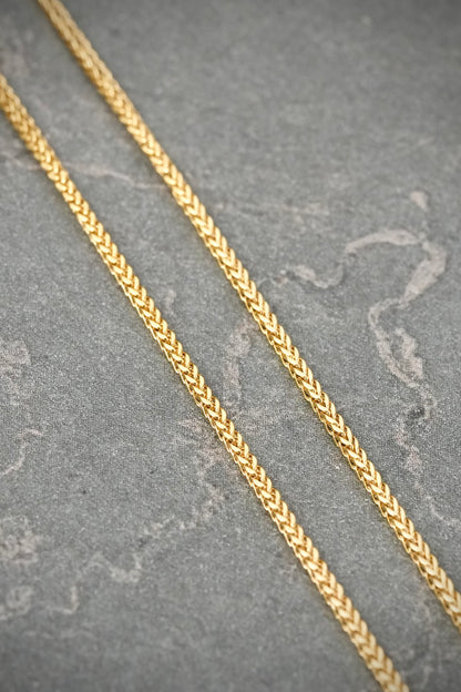 Cadena Franco 1.45gr / 45cm / 1.2mm — Oro Amarillo