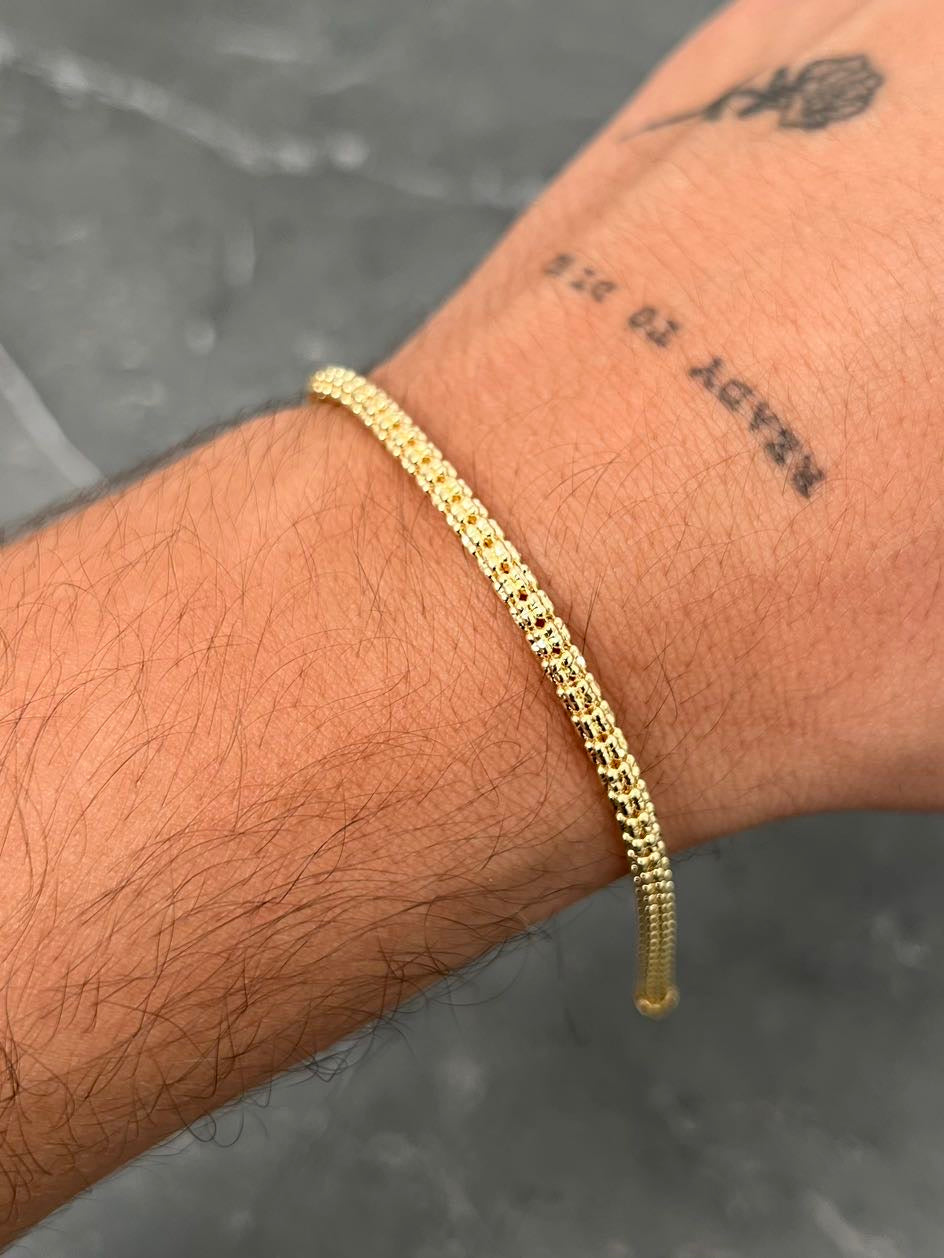 Pulso canutillo 7.75gr / Largo 20cm / Oro Amarillo italy +4 B