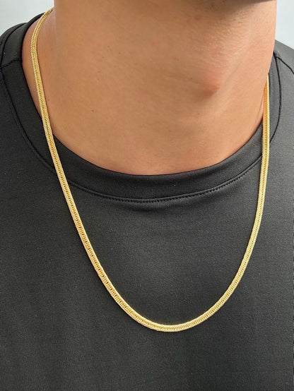 Cadena espiga 10.5gr / Largo 60cm — Oro Amarillo