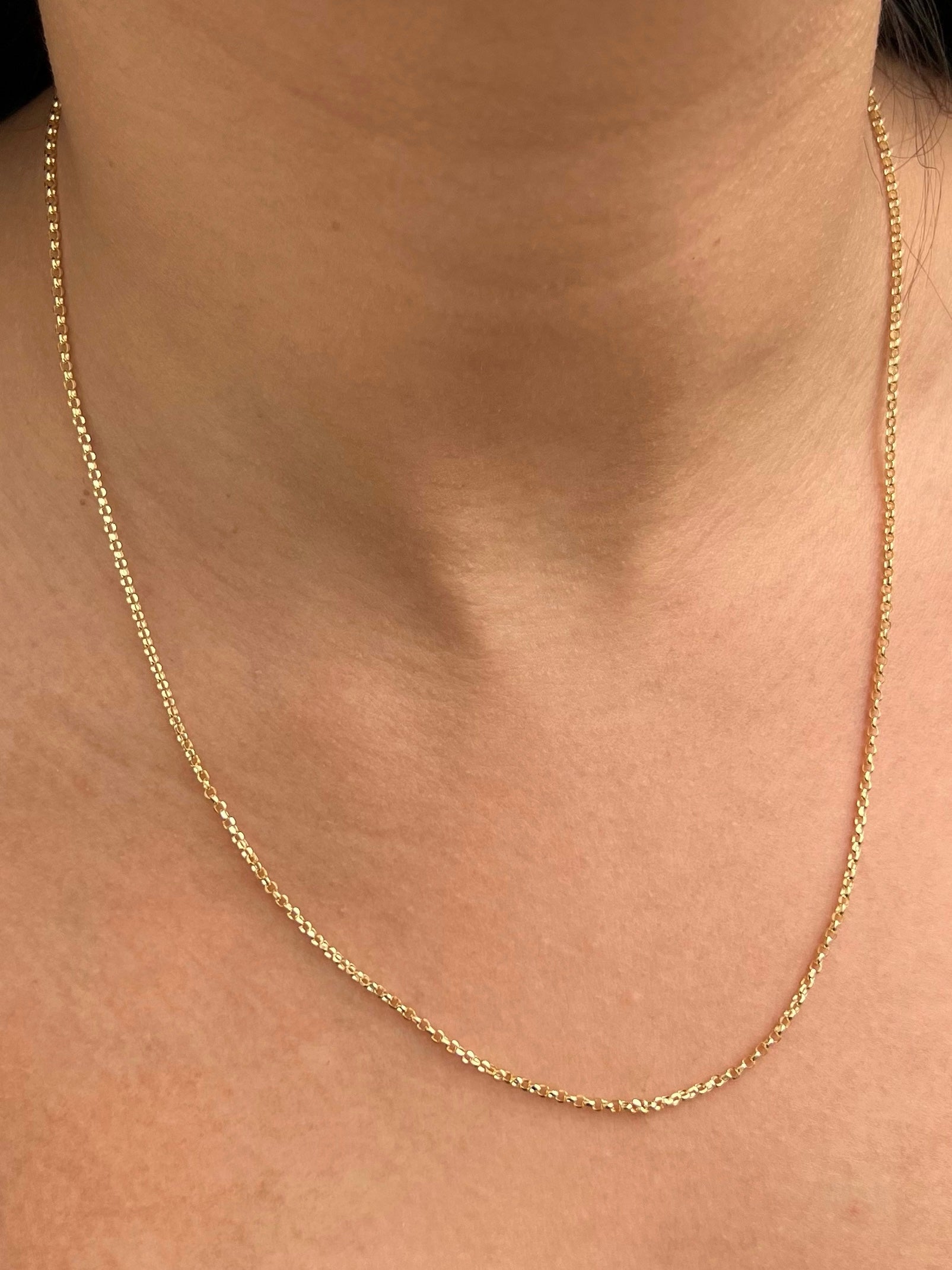 Cadena aro seguido 2.5gr / Largo 50cm / Oro Amarillo italy +3 M