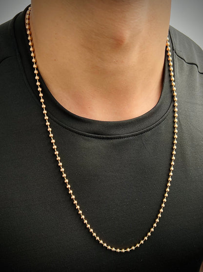 Cadena militar 30.5gr / Largo 70cm / Oro Rosado italy +3 M