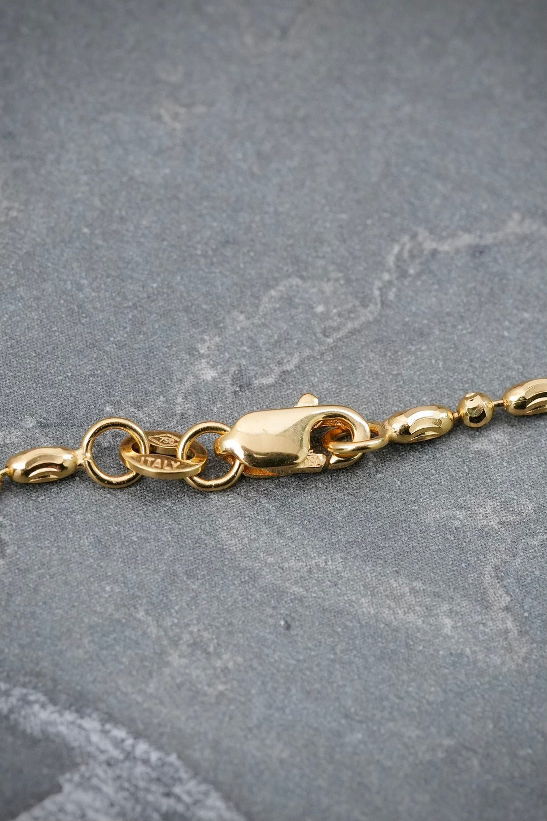Cadena Palito Bolita 5.8gr / 50cm / 1.7mm — Oro Amarillo