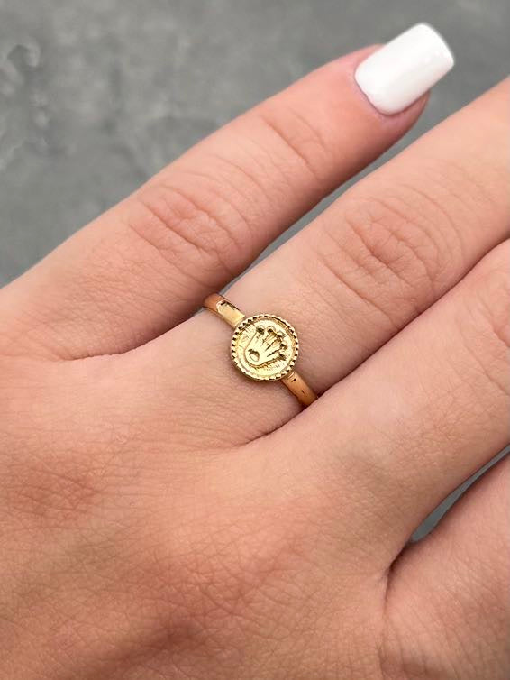 Anillo de Bebe Rx 1gr / Talla 4 1/4 — Oro Amarillo