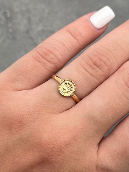 Anillo Rx 1.05gr / Talla 5 — Oro Amarillo