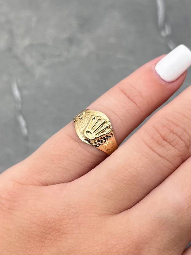 Anillo de Bebe Rx 1.2gr / Talla 4 3/4 — Oro Amarillo