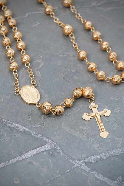 Rosario Virgen de la Milagrosa 15.6gr / 60cm — Oro Amarillo