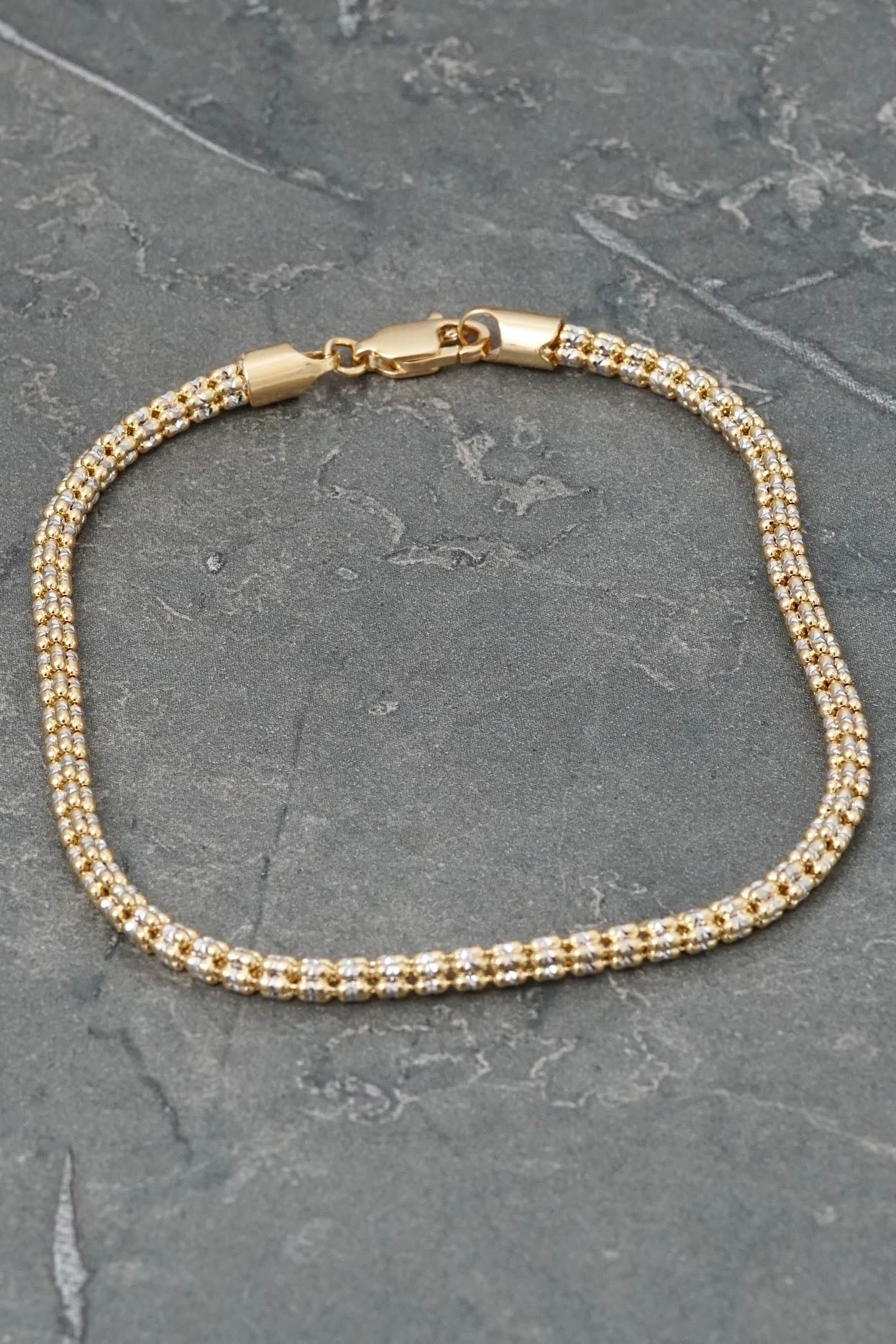 Pulso canutillo 6.95gr / Largo 20cm / Dos Oros italy +4 M