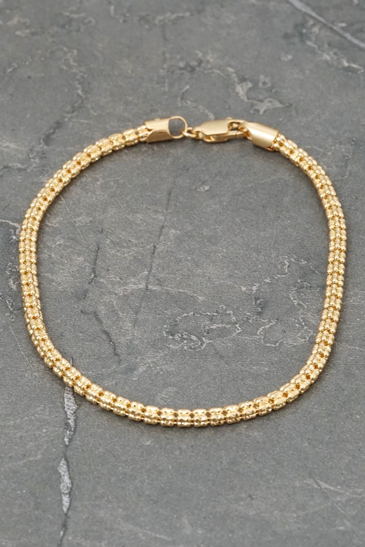 Pulso canutillo 6.5gr / Largo 20cm / Oro Amarillo italy +4 B