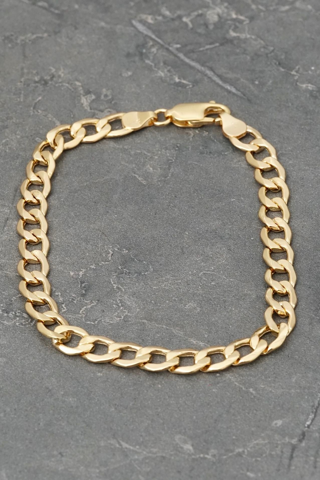 Pulso cubano 7.1gr / Largo 20cm / Oro Amarillo italy cte B