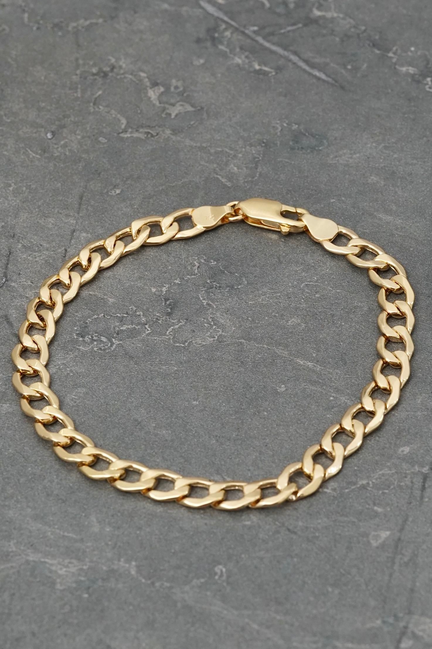 Pulso cubano 7.05gr / Largo 20 cm / Oro Amarillo italy cte M