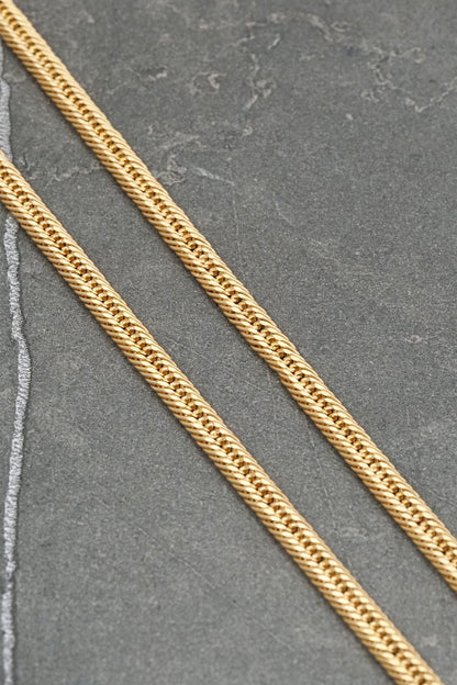 Cadena espiga 10.5gr / Largo 60cm — Oro Amarillo