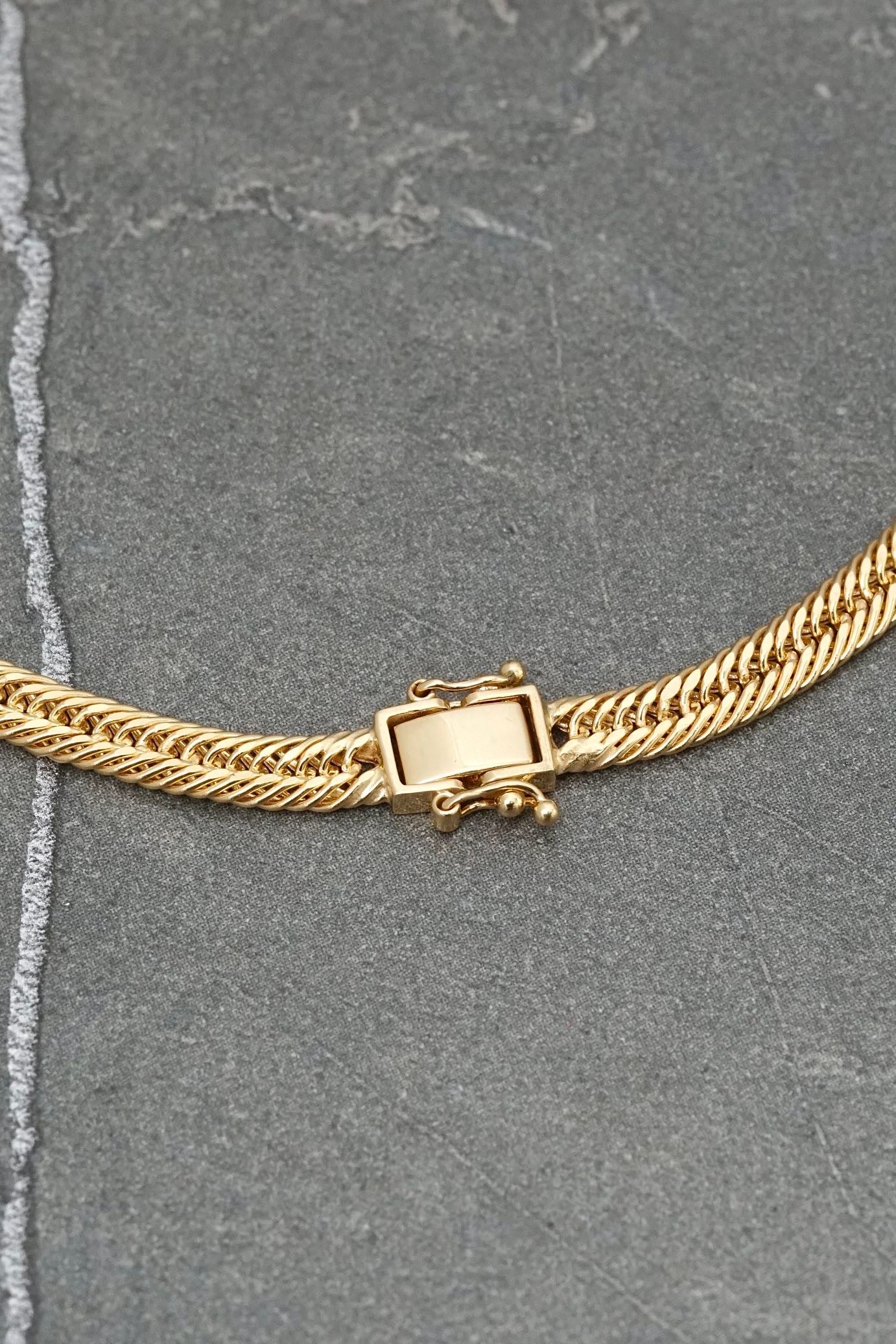 Cadena espiga 10.5gr / Largo 60cm — Oro Amarillo