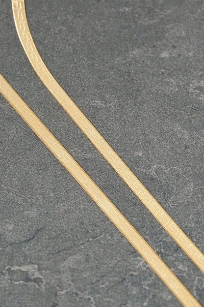 Cadena espejo medusa 5.2gr / Largo 40cm / Oro Amarillo italy +3 B