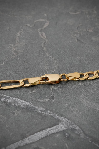 Cadena figaro 8.05gr / Largo 60cm — Oro Amarillo