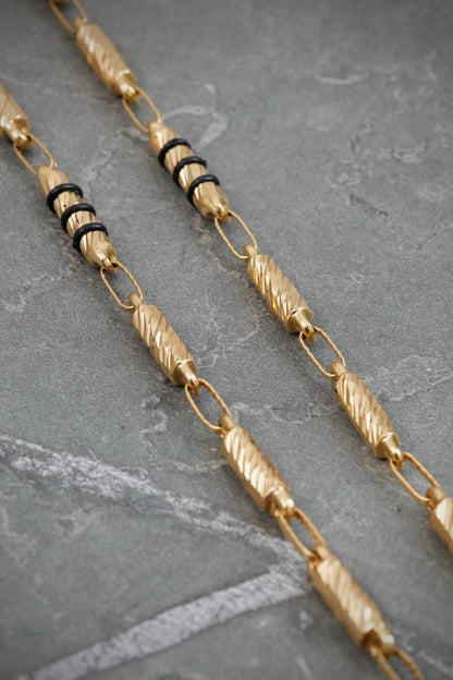 Cadena rustica diamantada 12.8gr / Largo 60cm — Oro Amarillo