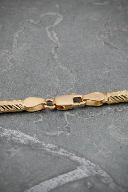 Cadena rustica diamantada 12.8gr / Largo 60cm — Oro Amarillo