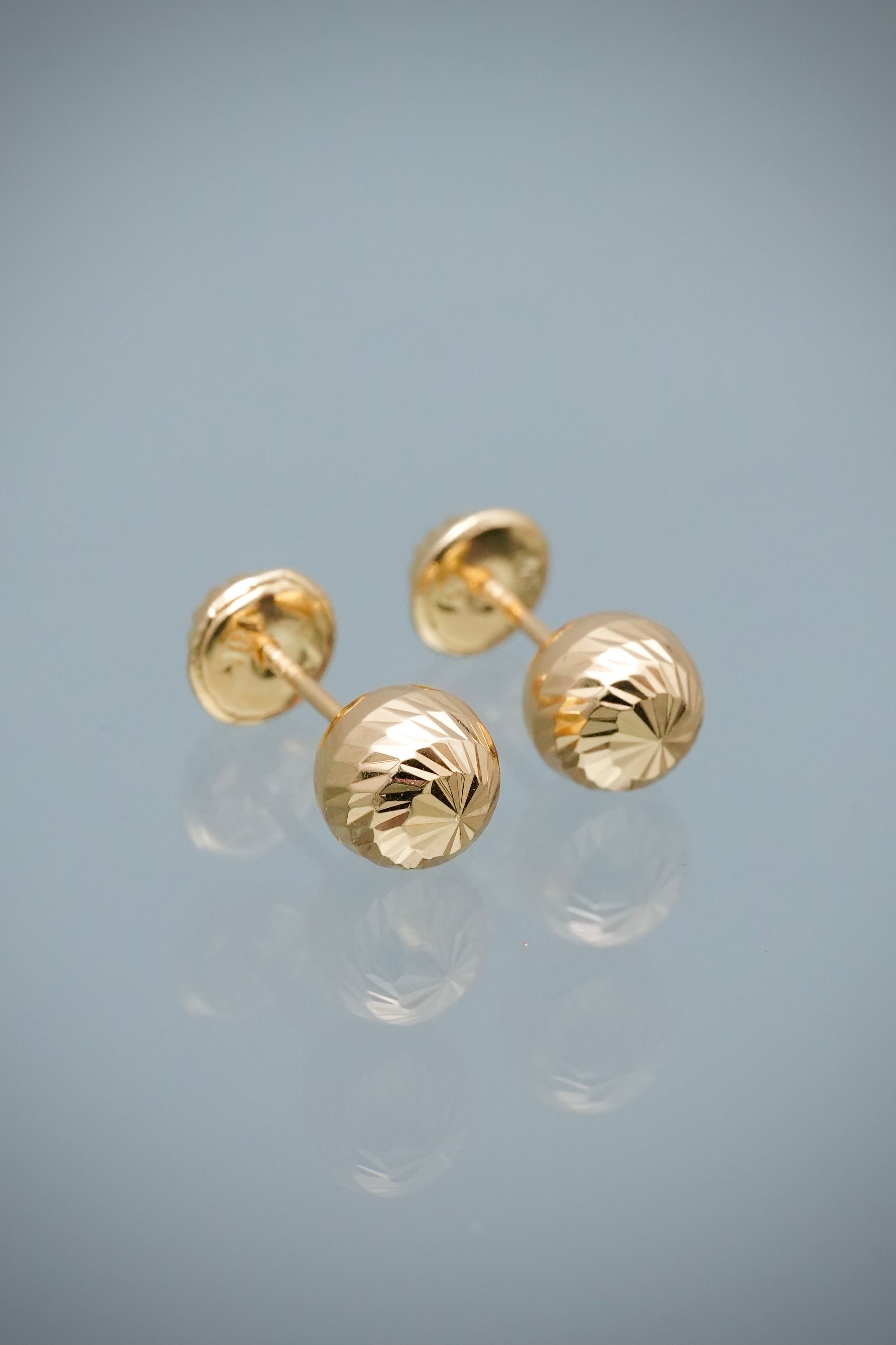 Topos Bola Diamantada 6mm 0.75gr — Oro Amarillo