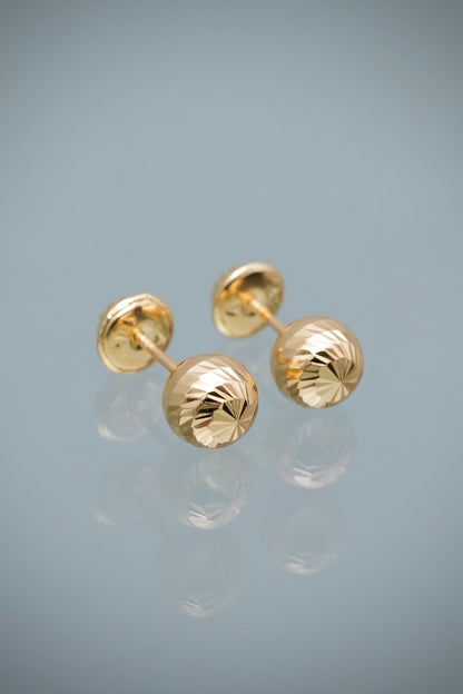 Topos Bola Diamantada 6mm 0.75gr — Oro Amarillo