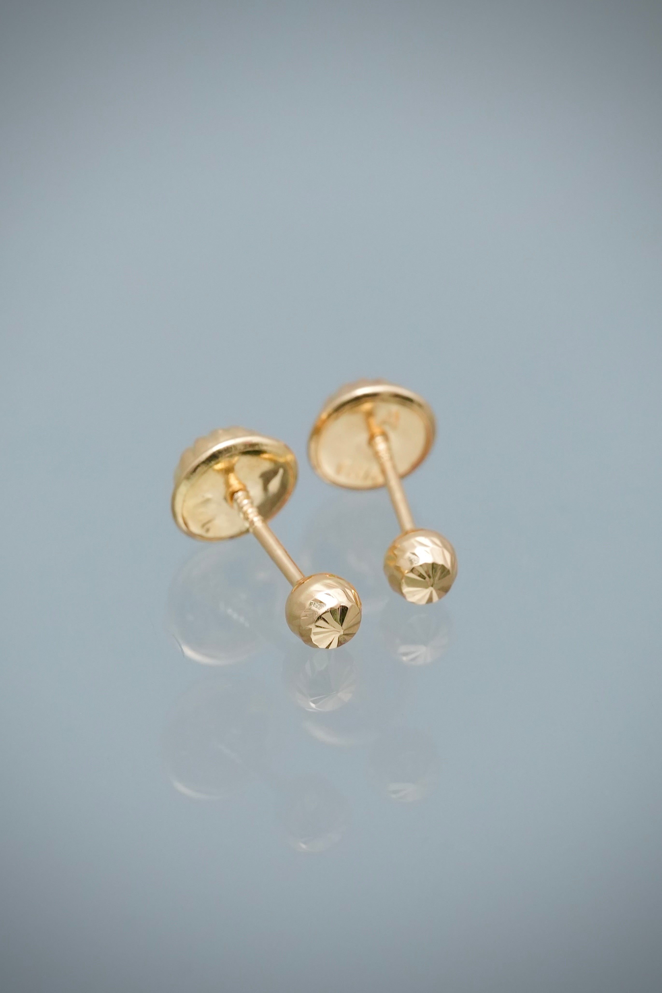 Topos Bola Diamantada 3mm 0.4gr — Oro Amarillo