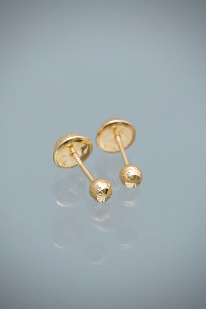 Topos Bola Diamantada 3mm 0.4gr — Oro Amarillo