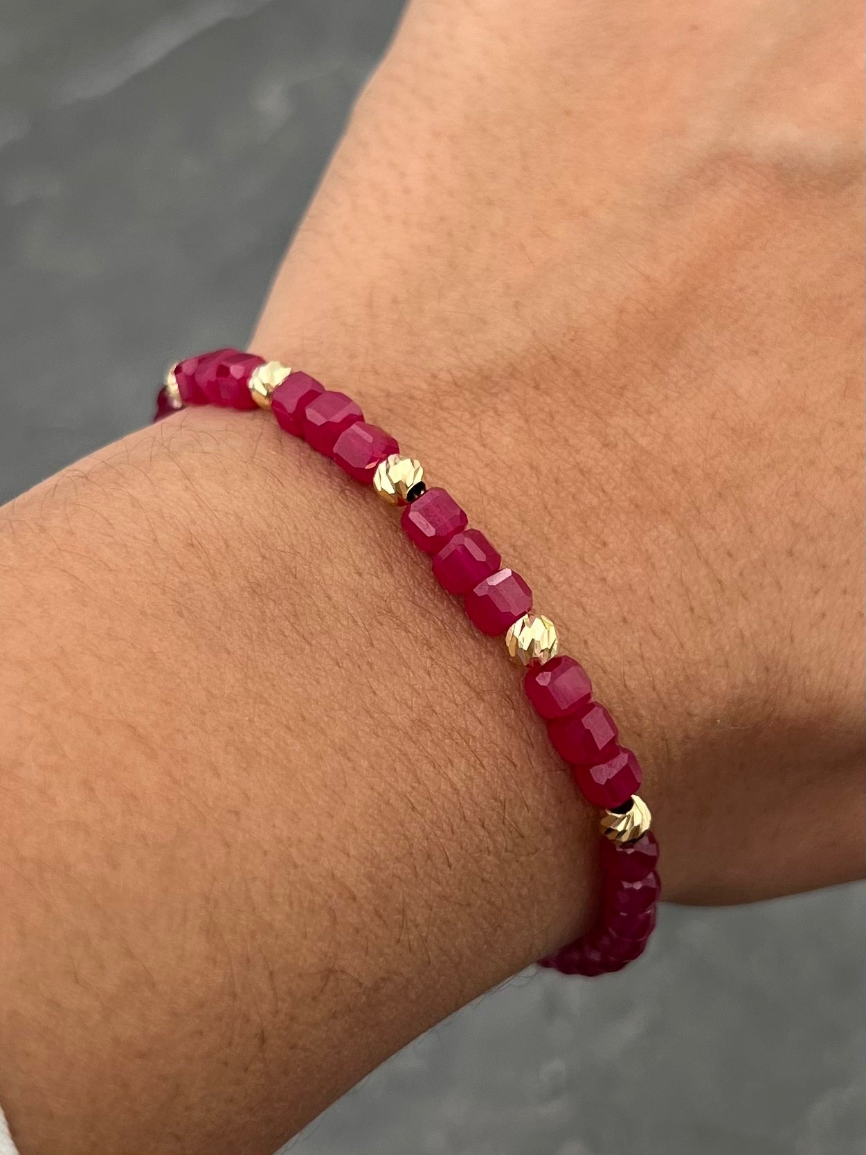 Pulsera energetica / 18.5cm — Oro Amarillo