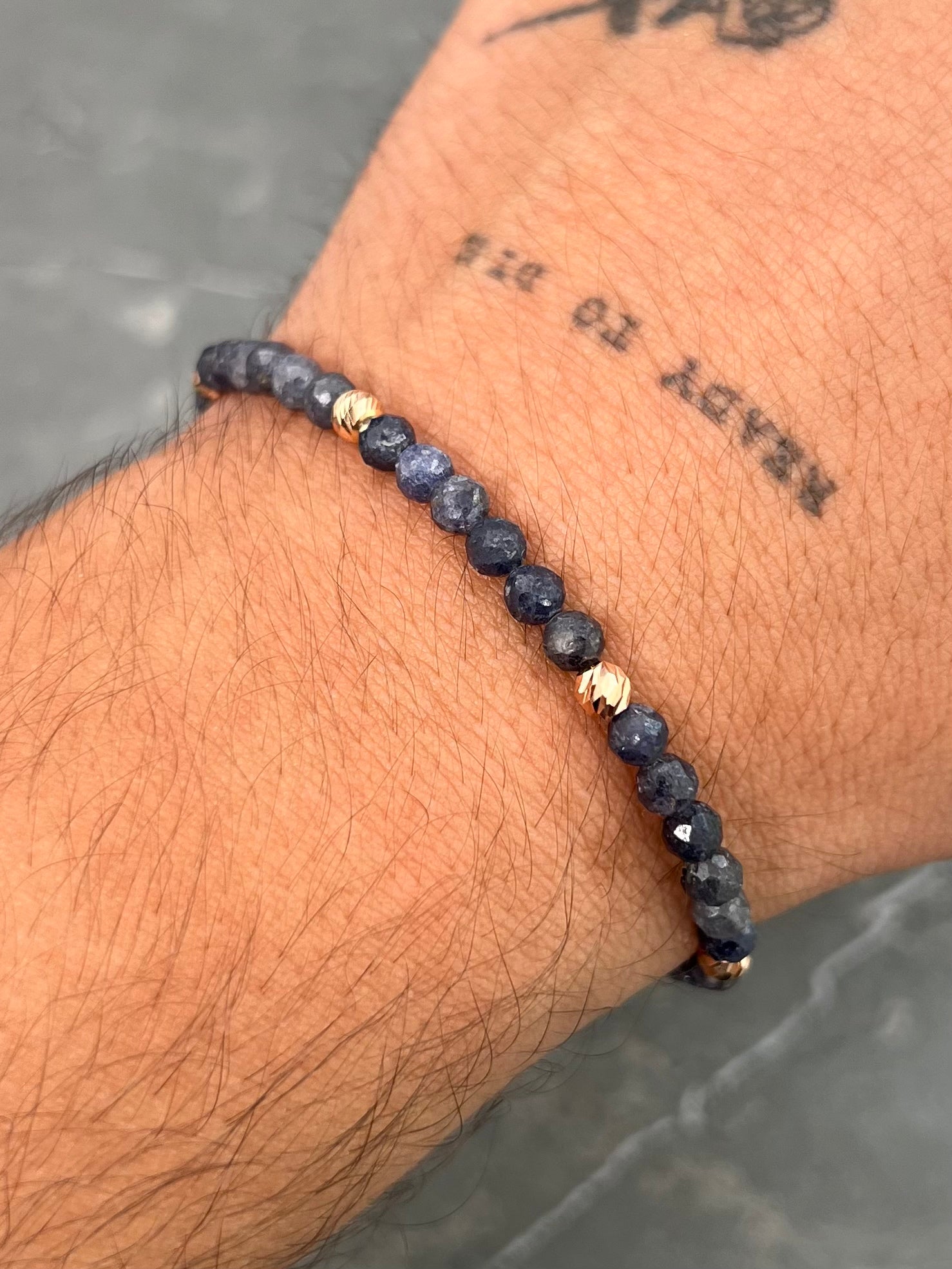 Pulsera energetica  /  18.5cm / Dos Oros (Joya) M