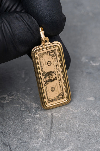 Dije dolar 2.25gr / Largo 4cm / Oro Amarillo italy +4 M