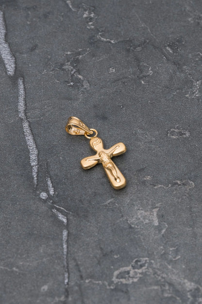 Dije cruz jesus 0.6gr / Largo 2.5cm / Oro Amarillo Nac B