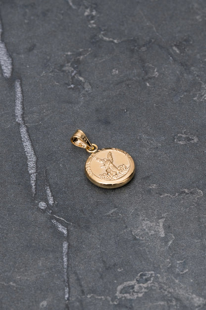 Dije angel de la guarda 0.7gr / Largo 2.0cm — Oro Amarillo