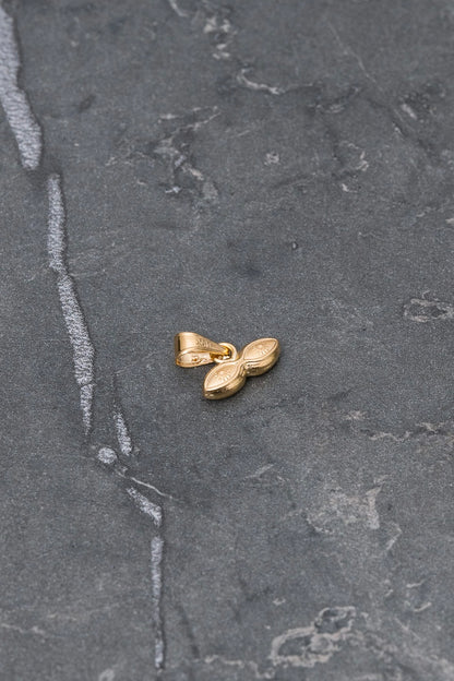 Dije ojos santa lucia 0.3gr / Largo 1.0cm / Oro Amarillo Nac P