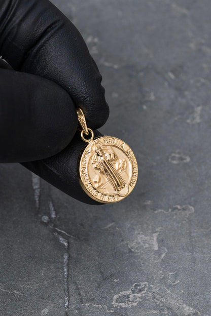 Dije san benito 1.3gr / Largo 2.5cm / Oro Amarillo Nac P