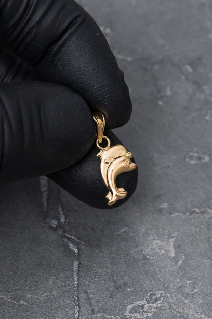 Dije delfin 0.55gr / Largo 2.0cm / Oro Amarillo Nac P