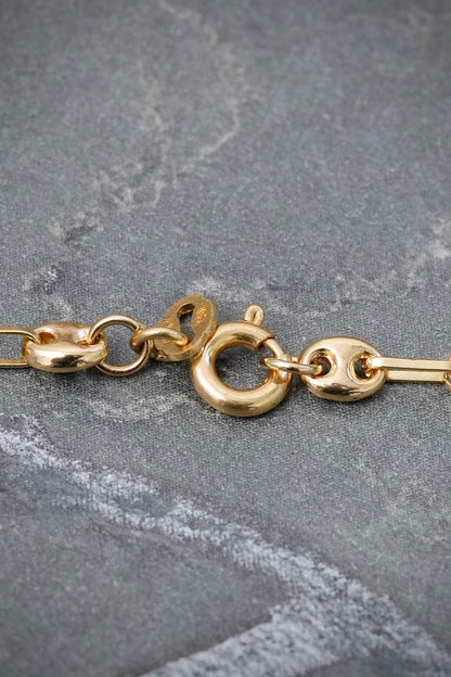 Pulso Bebe con Placa Lisa 1.8gr / 14.5cm / 4.8mm — Oro Amarillo
