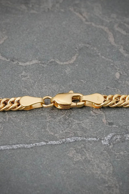 Cadena Cubana 11.5gr / 60cm / 3.8mm — Oro Amarillo