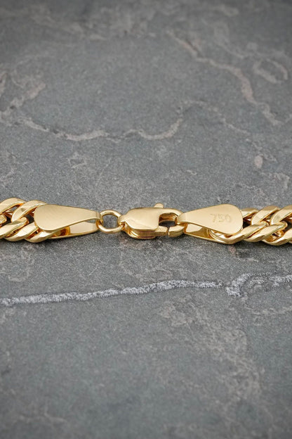 Cadena Cubana 9.5gr / 60cm / 6.3mm — Oro Amarillo