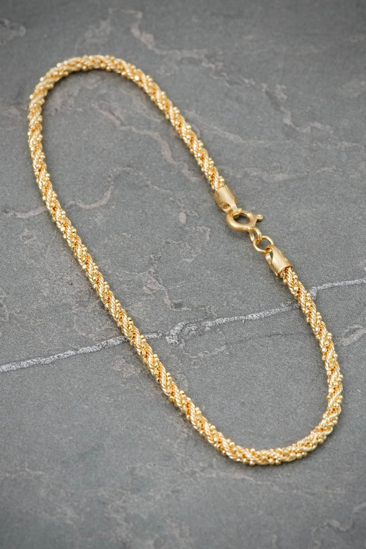 Pulso Lazo Diamantado 3.5gr / 19cm / 2.5mm — Oro Amarillo
