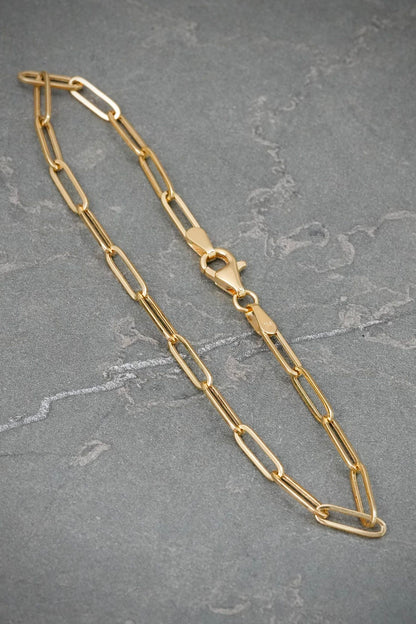 Pulso Paper Clip 1.8gr / 19cm / 3mm — Oro Amarillo