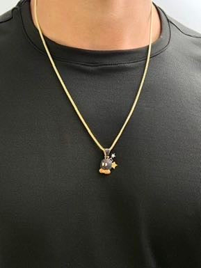 Dije bomba con swarovski 3.1gr / Largo 2.3cm / Oro Amarillo Nac P