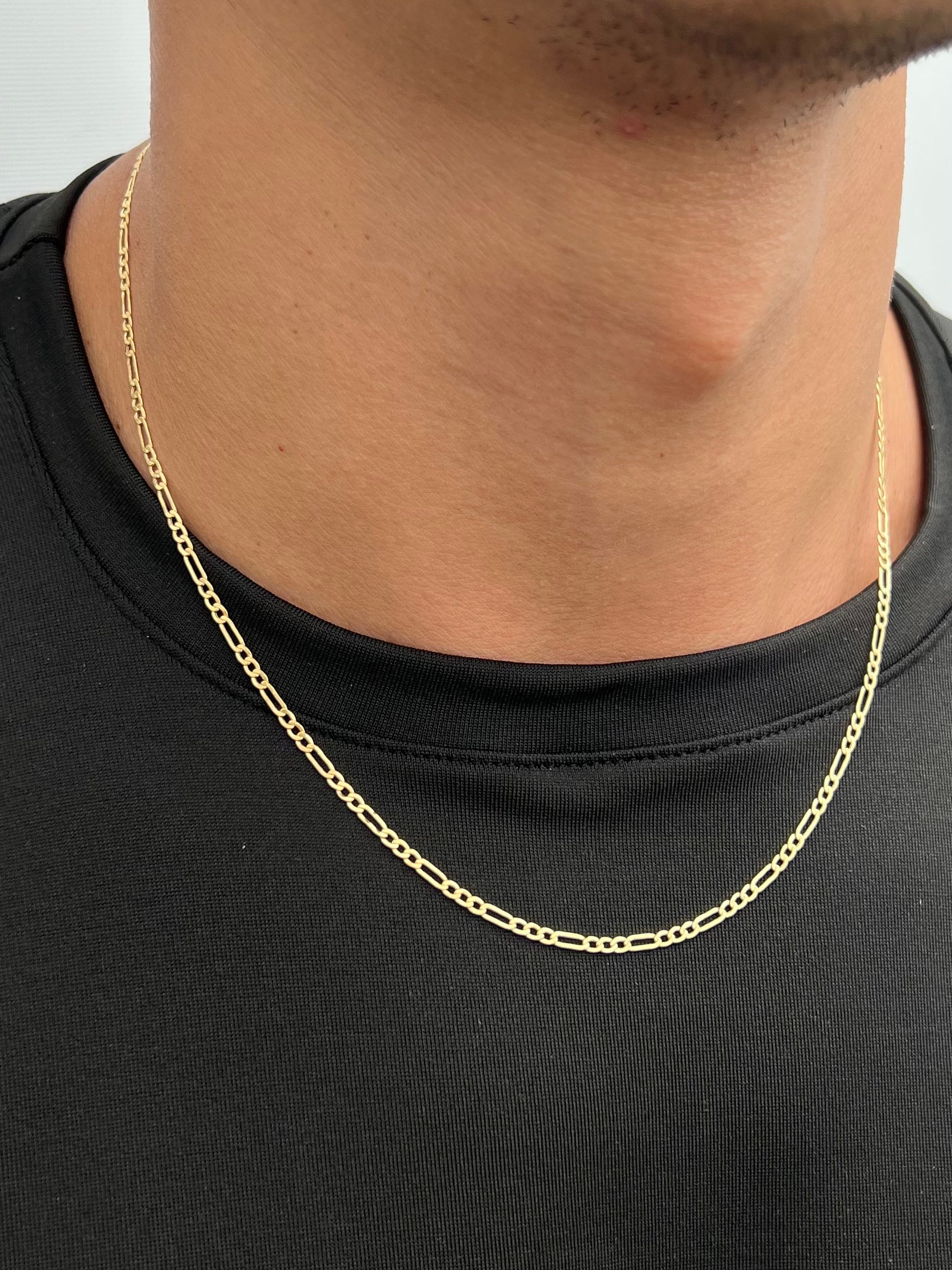 Cadena figaro 2.6gr / Largo 50cm / Oro Amarillo italy +1 B