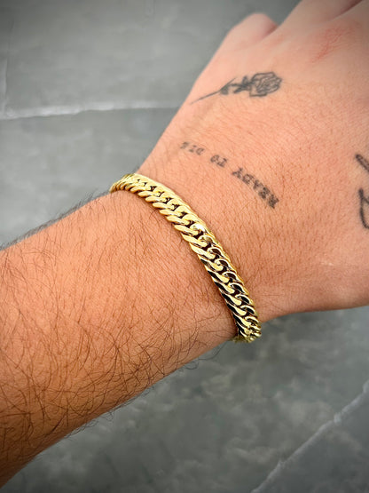 Pulso cubano 6.75gr / Largo 22cm — Oro Amarillo