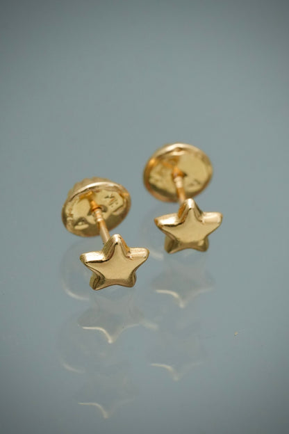 Topos Estrella 0.45gr / 0.5cm / 5mm — Oro Amarillo