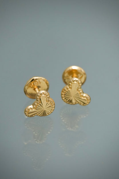 Topos Mickey Mouse Diamantado 0.6gr / 0.5cm / 7.4mm — Oro Amarillo