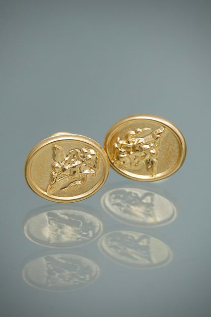Topos Arcangel San Miguel 1.05gr / 1.1cm / 9.1mm — Oro Amarillo