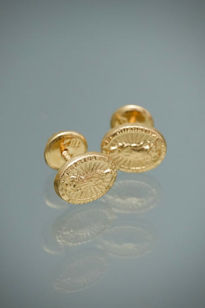 Topos Virgen de Guadalupe 0.65gr / 0.8cm / 6.6mm — Oro Amarillo
