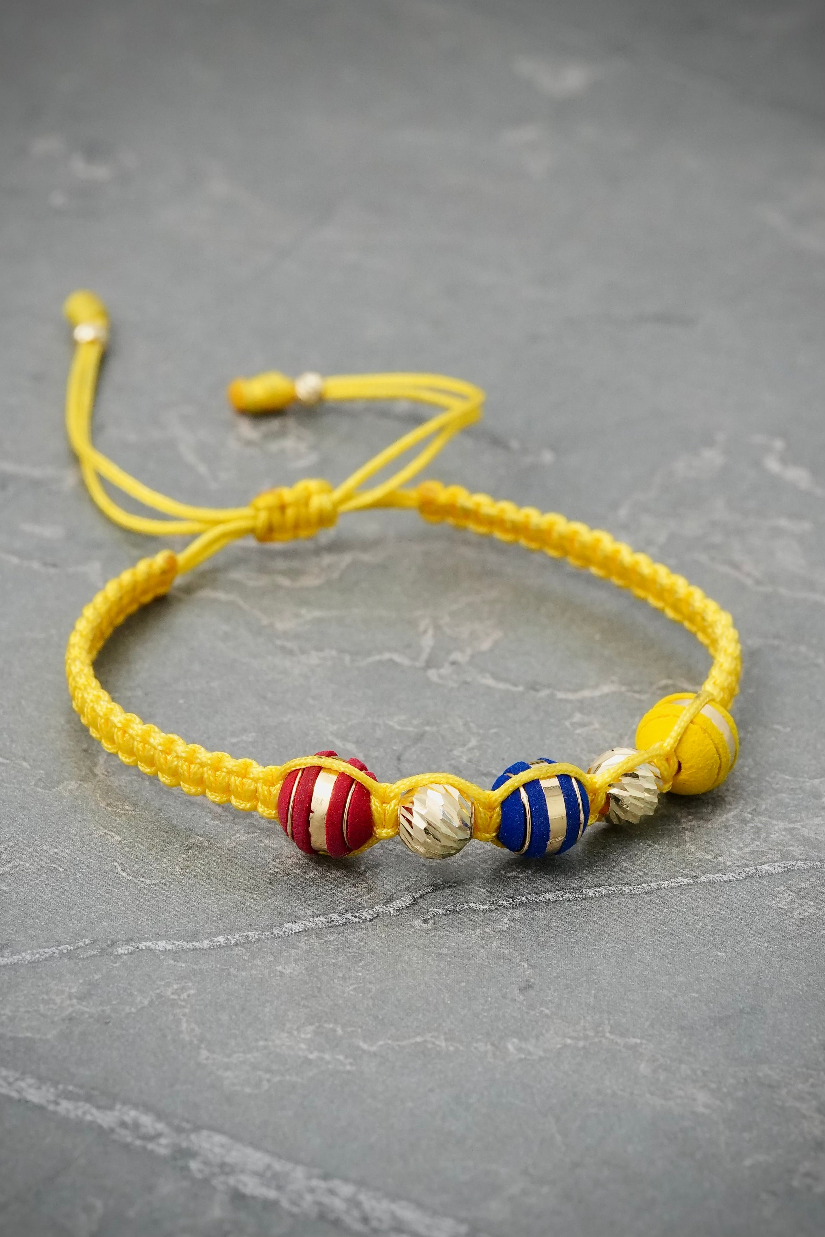 Pulsera Tricolor 0.45gr — Oro Amarillo