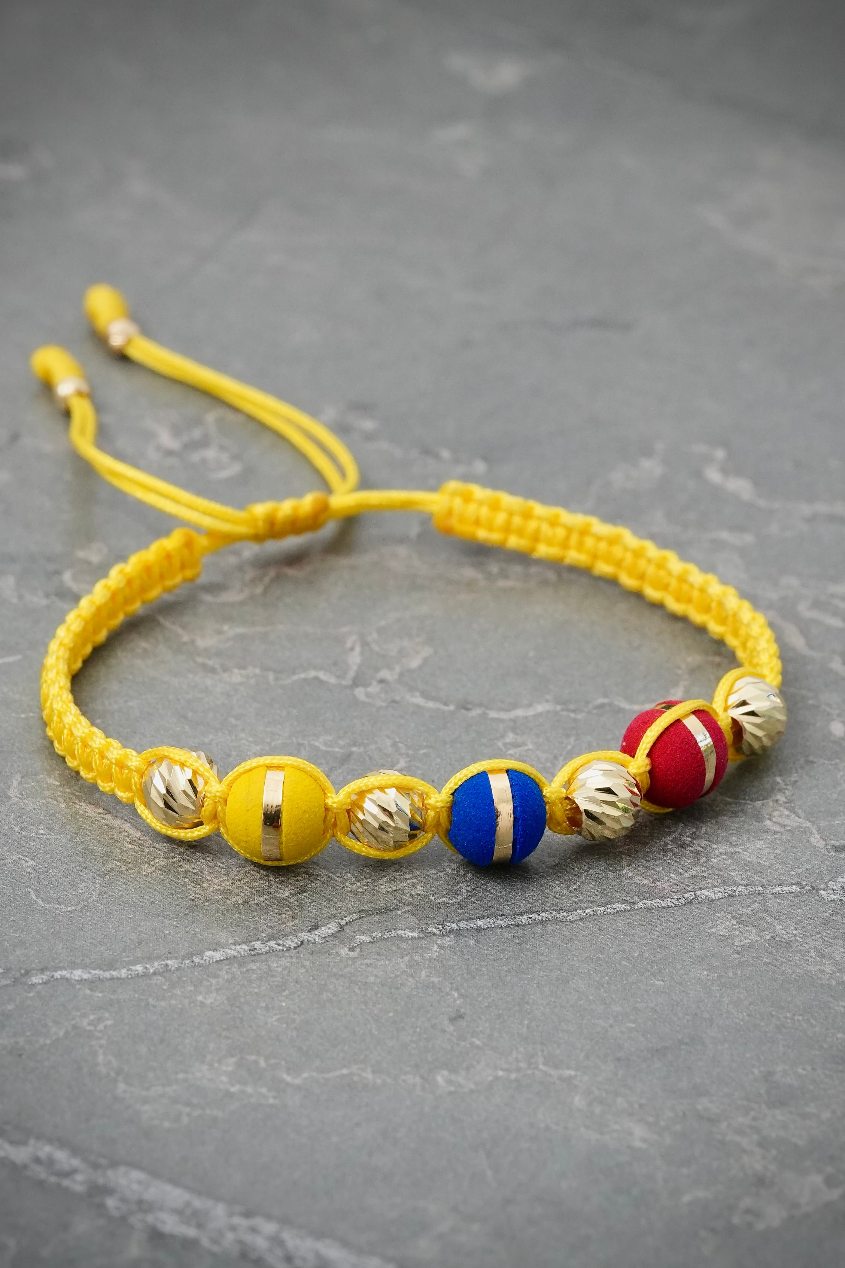 Pulsera Tricolor 0.8gr — Oro Amarillo